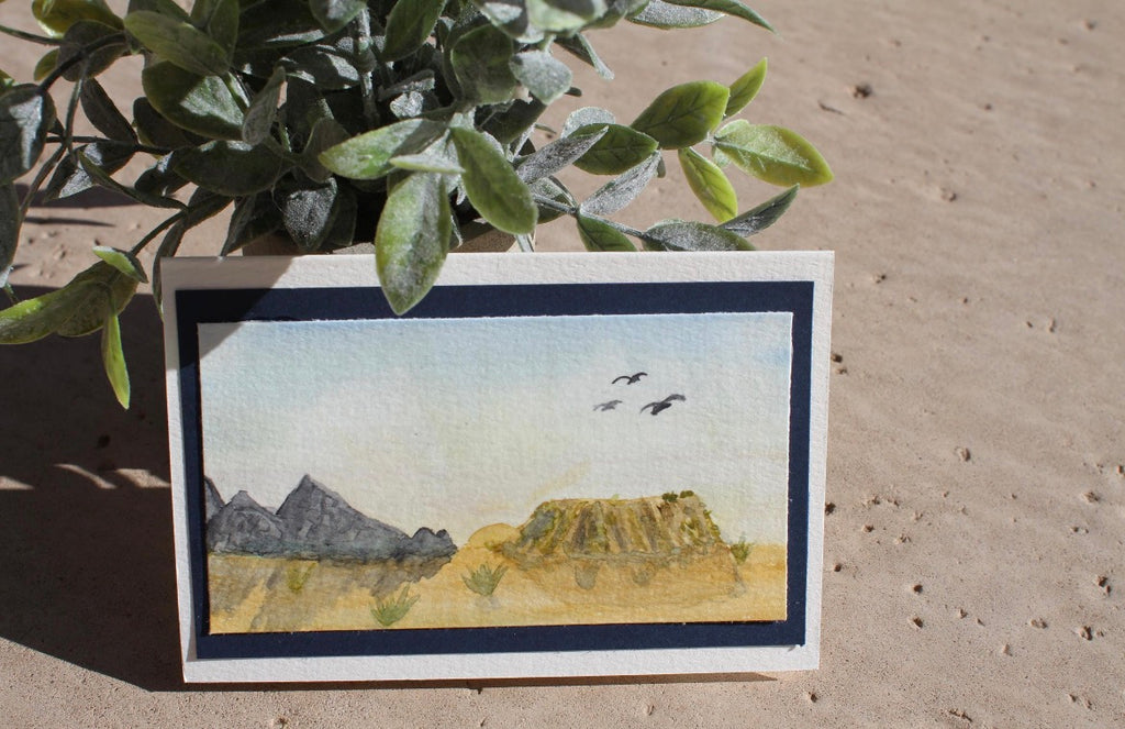 Desert Watercolor Card
