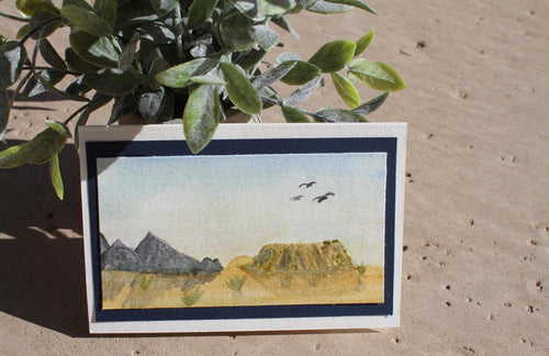Desert Watercolor Card
