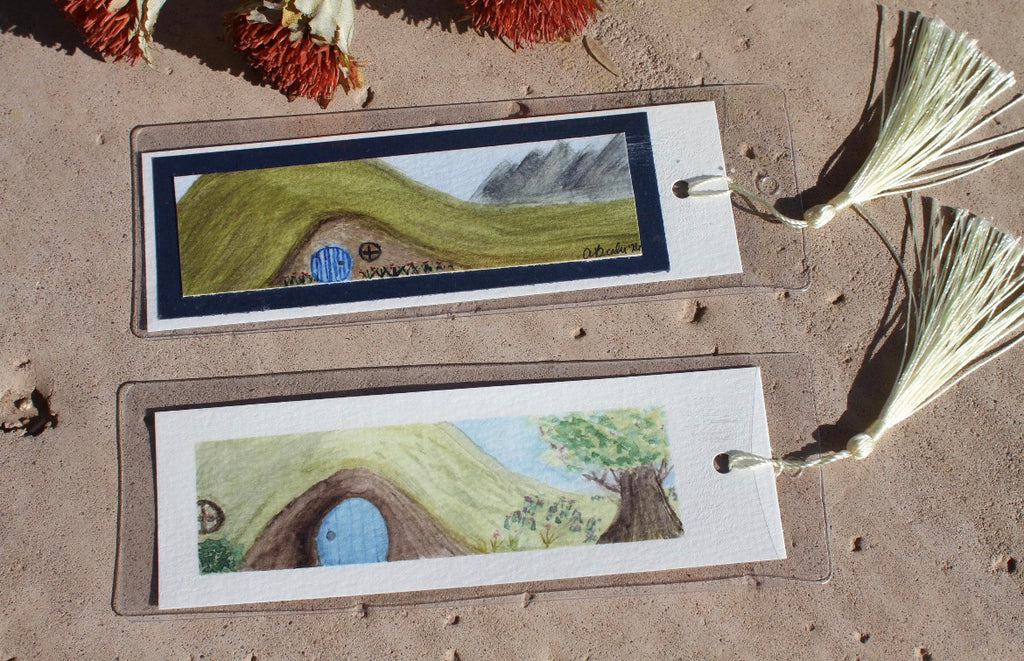 Hobbit Themed Watercolor Bookmarks