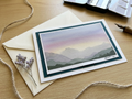Hand-Painted Mountain Landscape Greeting Card (4x6")