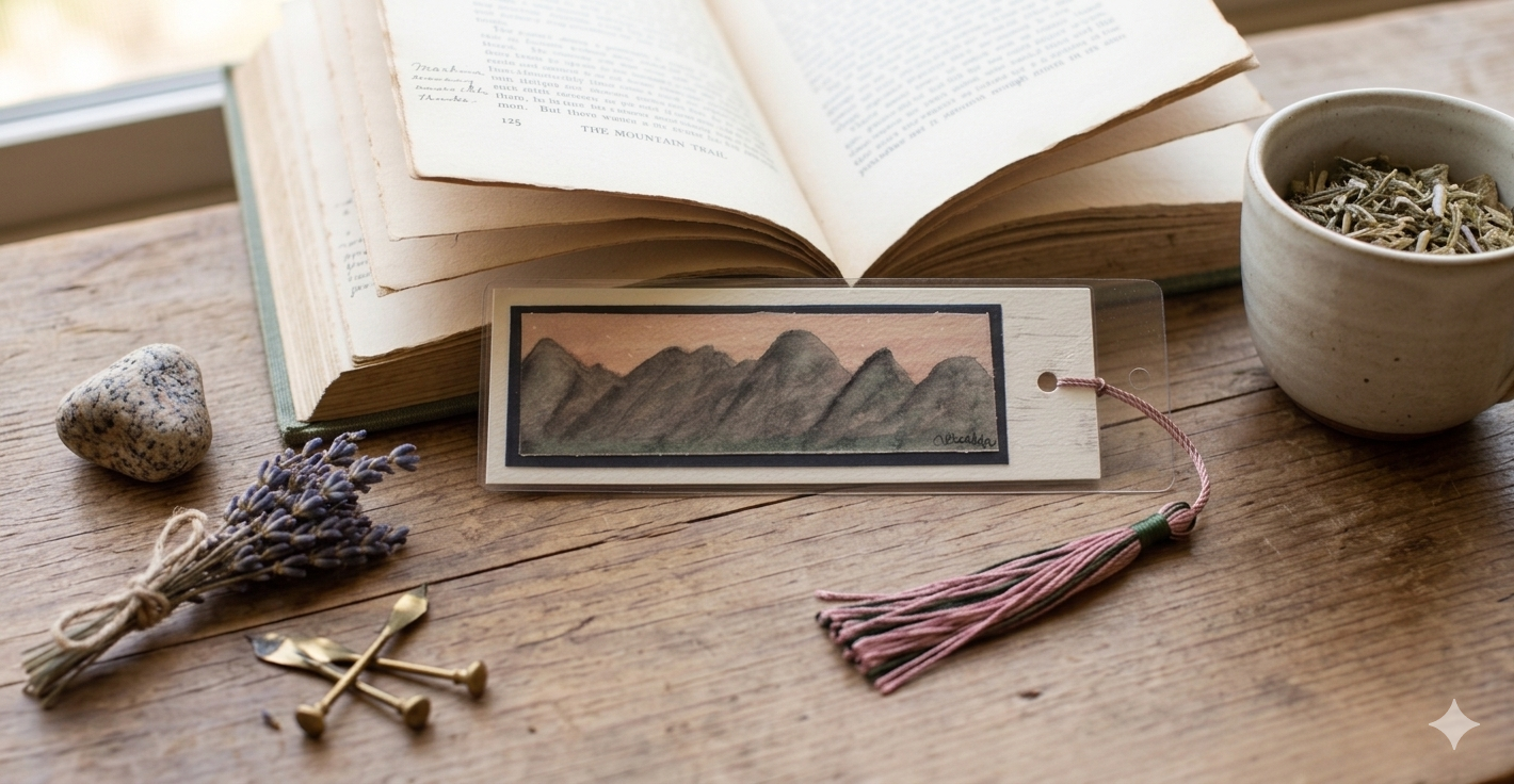 Mountain Watercolor Bookmarks