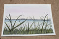 🌾 Original Lakeside Meadow Watercolor Painting – Hand-Painted Landscape Art 🌾