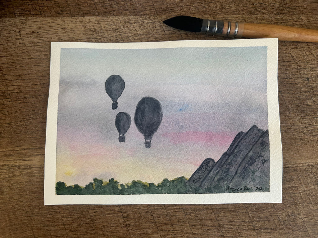 🌾 Original 5x7 Watercolor Painting | Hand-Painted Art
