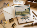 Hand-Painted Countryside Landscape Greeting Card (4x6")