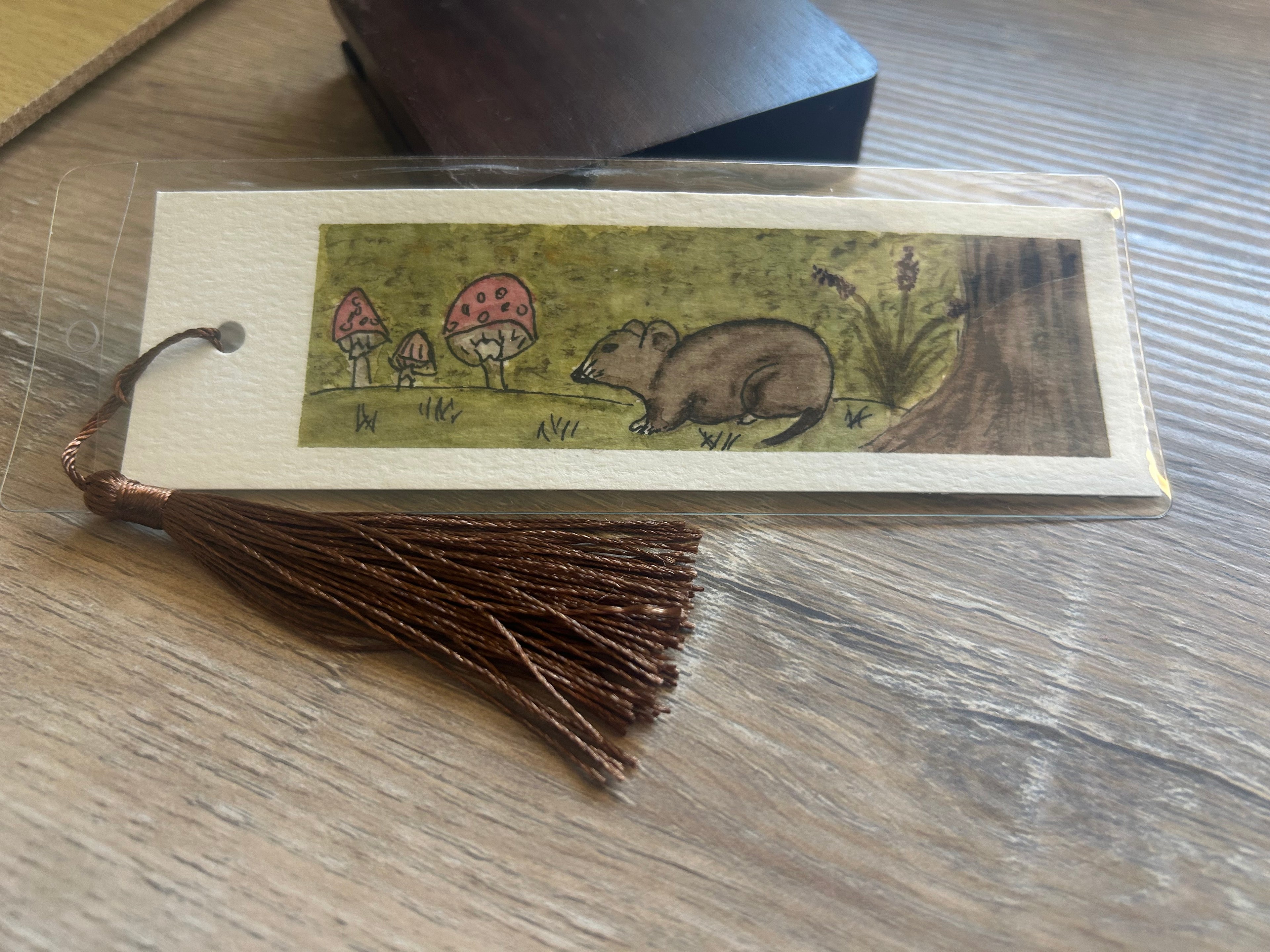 Hand-Painted Cottagecore Forest Bookmark