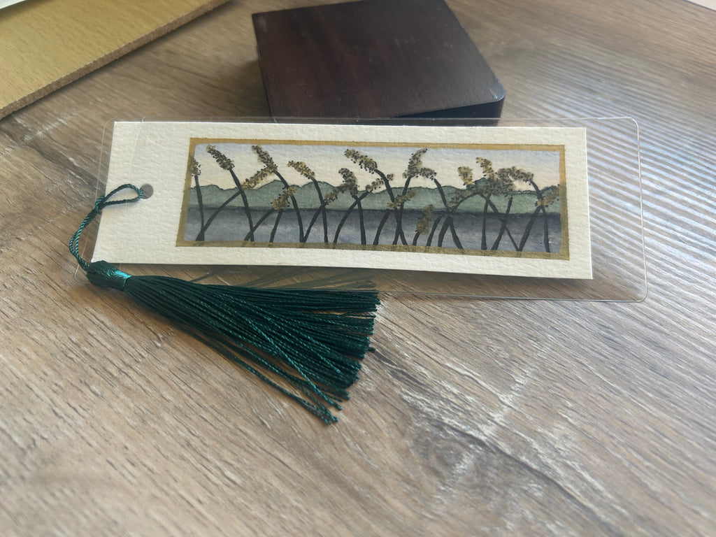 Hand-Painted Lake Life Watercolor Bookmark
