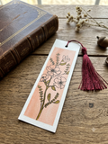 Hand-Painted Floral Bookmark | Original Line & Wash Watercolor Artwork