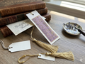 Original Handmade Watercolor Purple Wildflower Field Bookmark