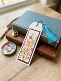 Hand-Painted Floral Bookmark | Original Watercolor Artwork